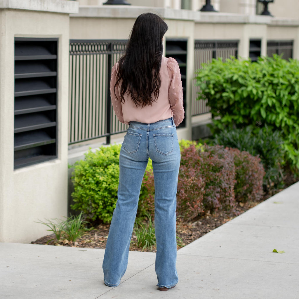 Curvy Fit Dulce High Rise Wide Flare