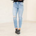 Clover High Rise Slim Straight Fit Leg