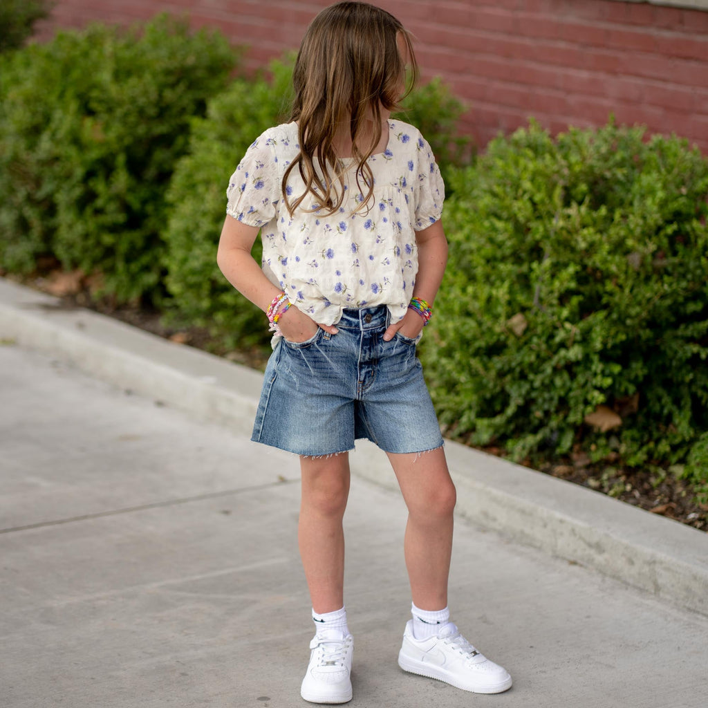 Kids Junie High Rise Shorts