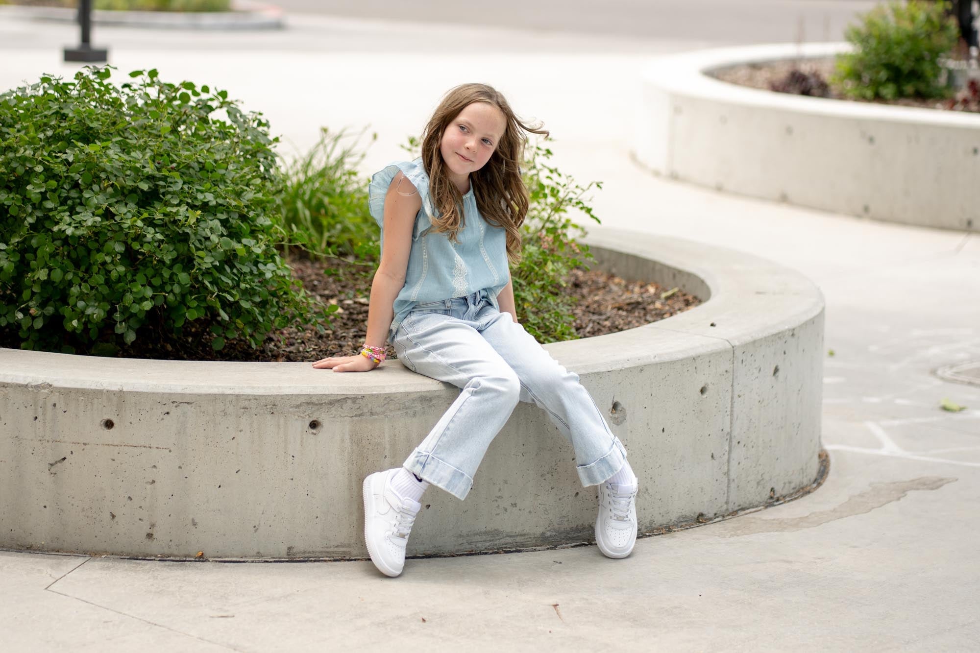 Kids Evie High Rise Cropped Flare
