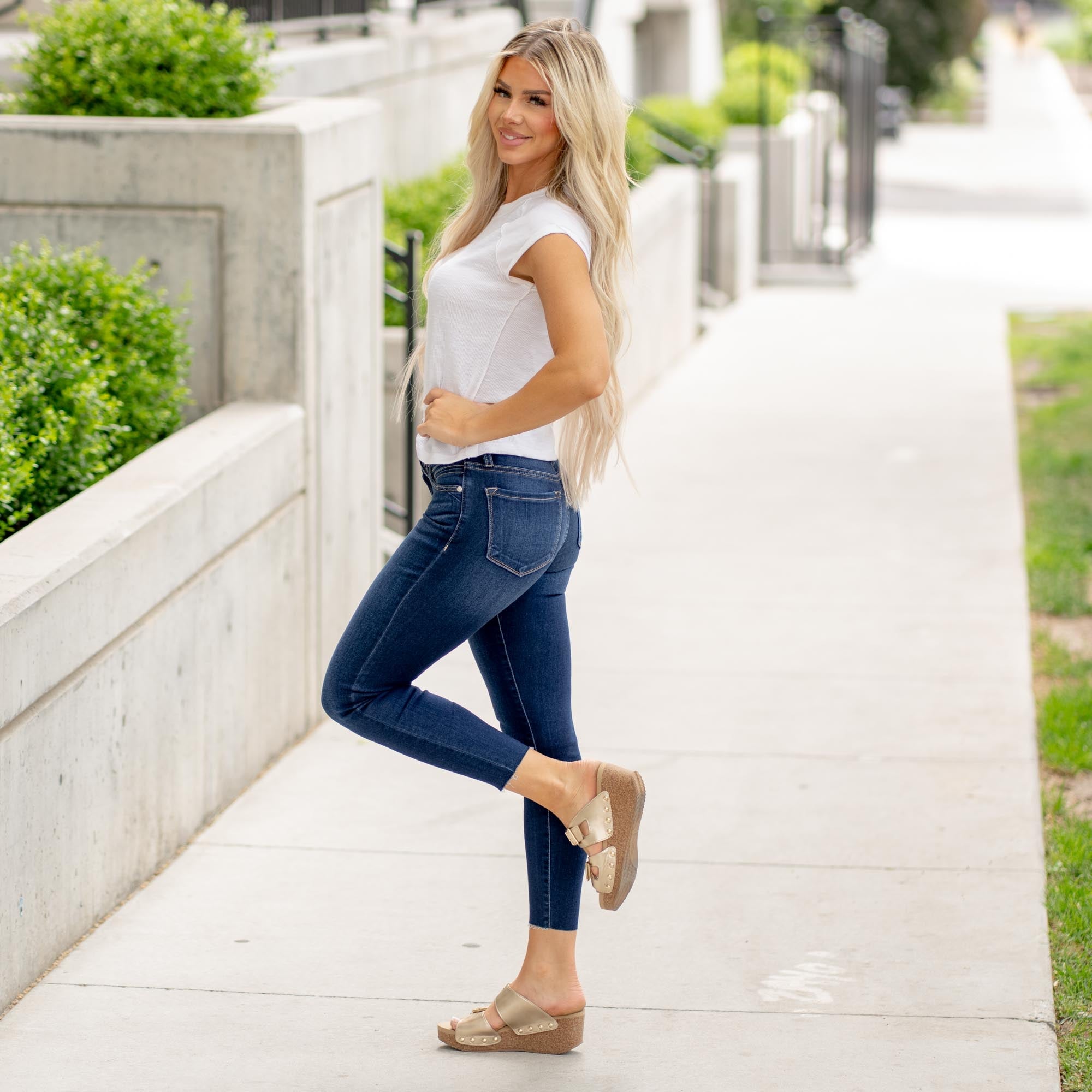 Cypress Mid Rise Ankle Skinny
