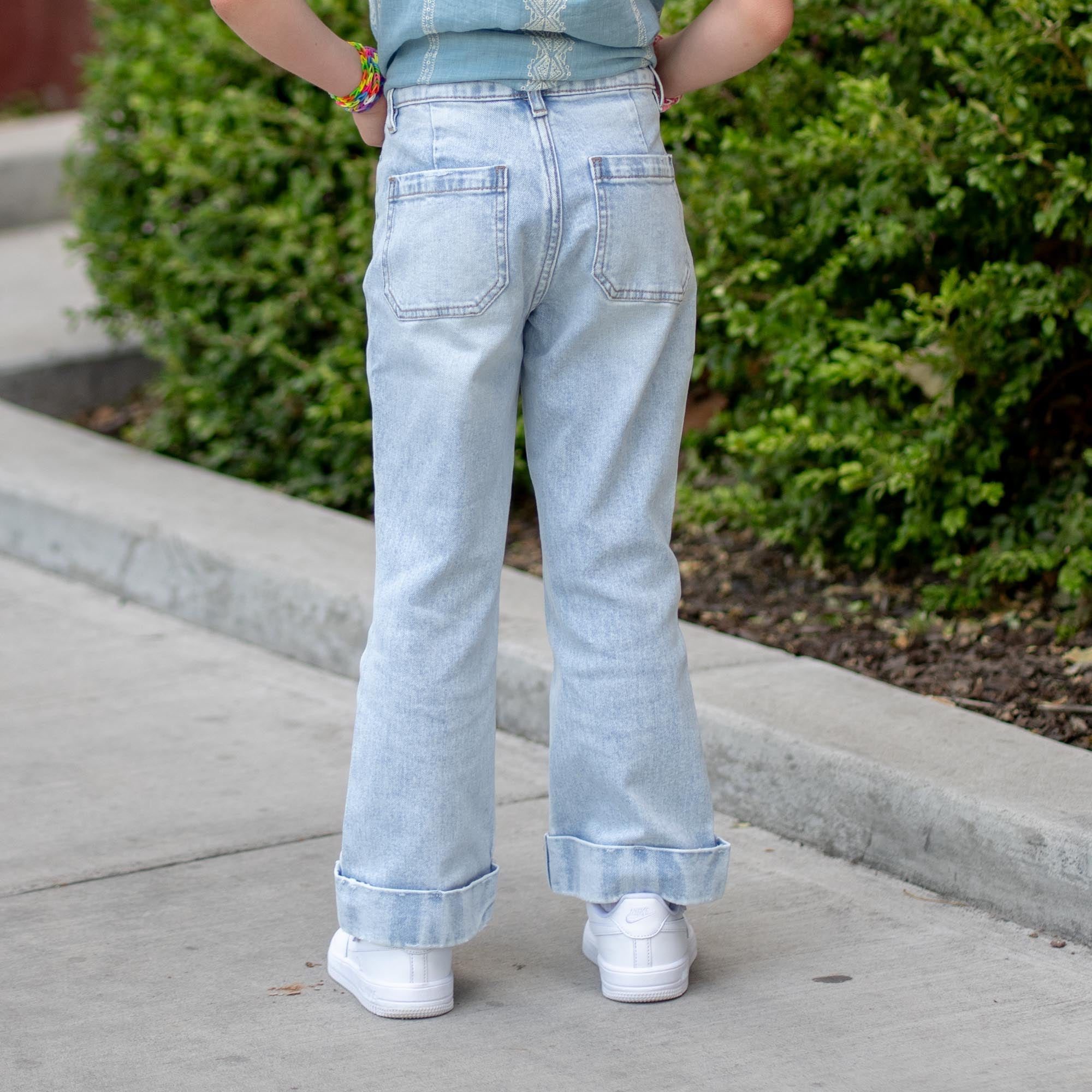 Kids Evie High Rise Cropped Flare