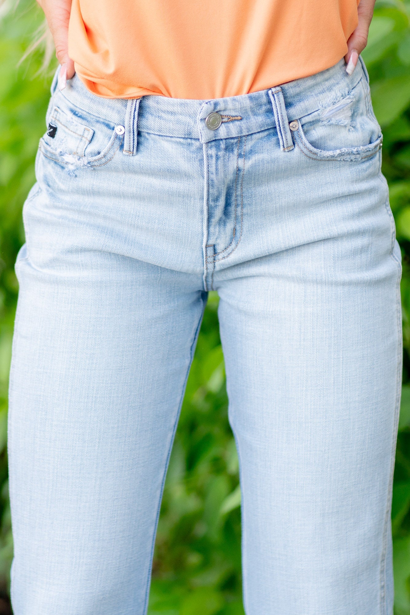 Lane High Rise Cropped Straight Leg