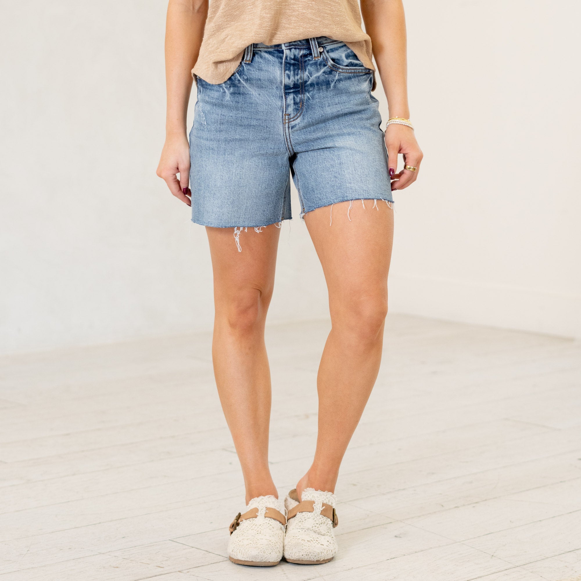 KanCan June High Rise Shorts Regular & Plus
