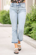 KanCan Kayla High Rise Cropped Flare Jeans