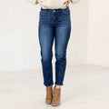 Delvey Mid Rise Boyfriend Jeans