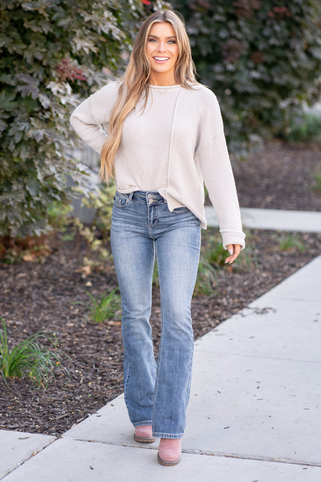 Raven High Rise Skinny Bootcut