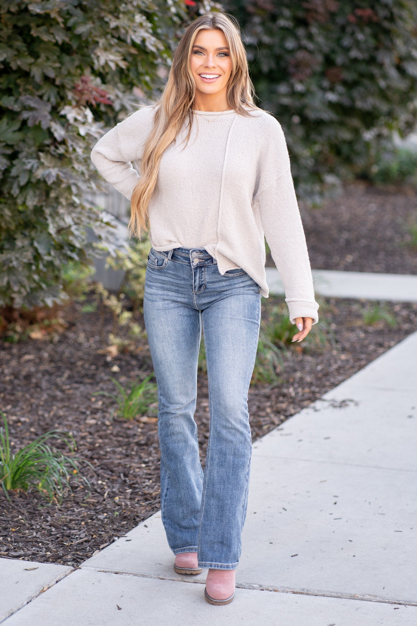 Raven High Rise Skinny Bootcut