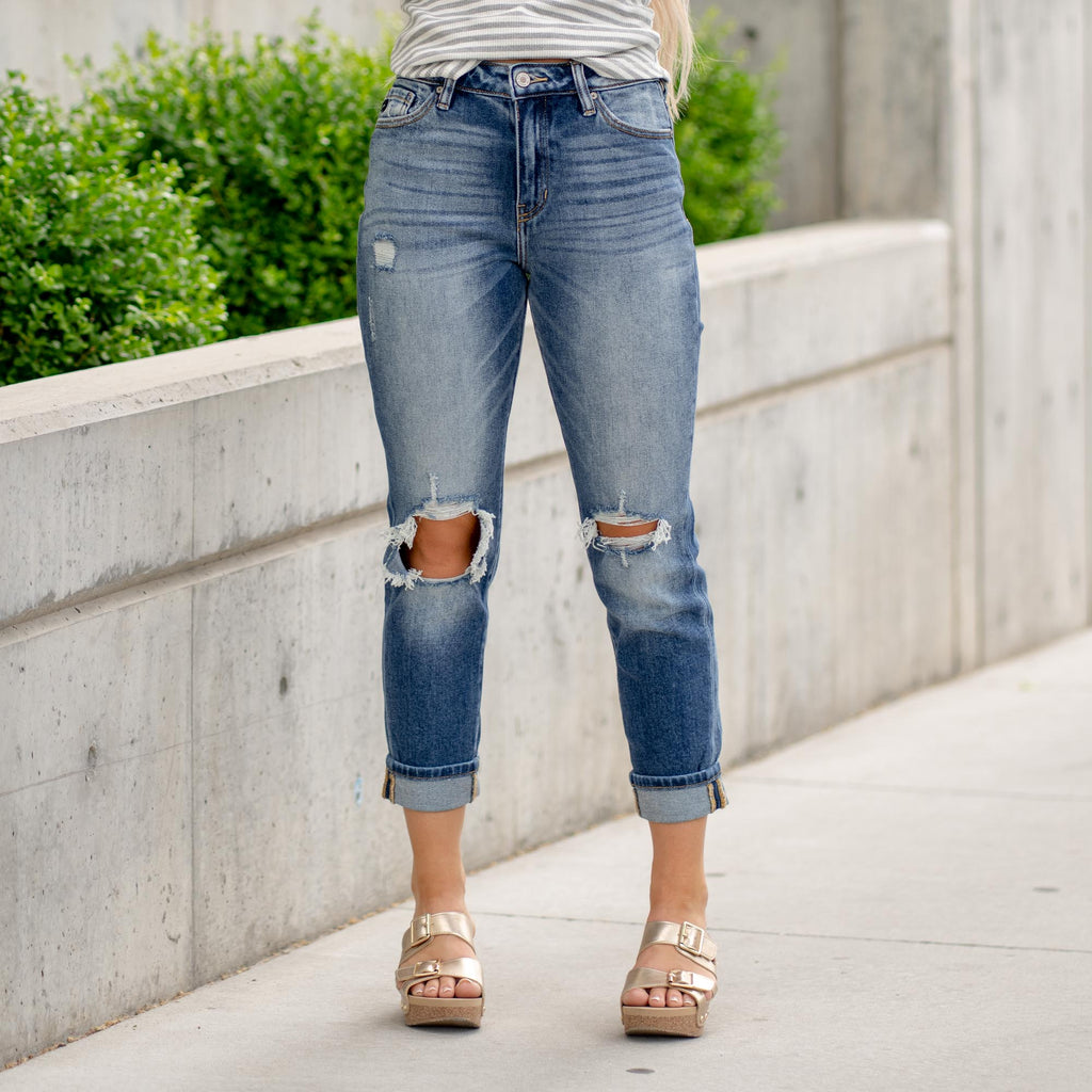 KanCan Milan High Rise Mom Fit