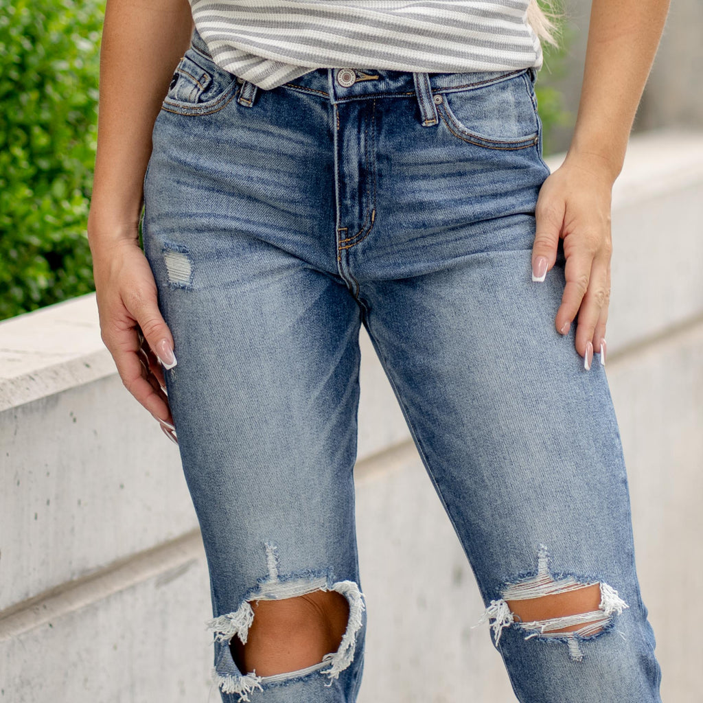 KanCan Milan High Rise Mom Fit