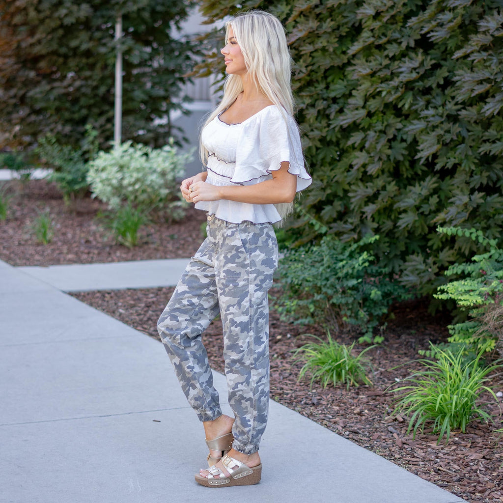 KanCan High Rise Camo Jogger Jeans