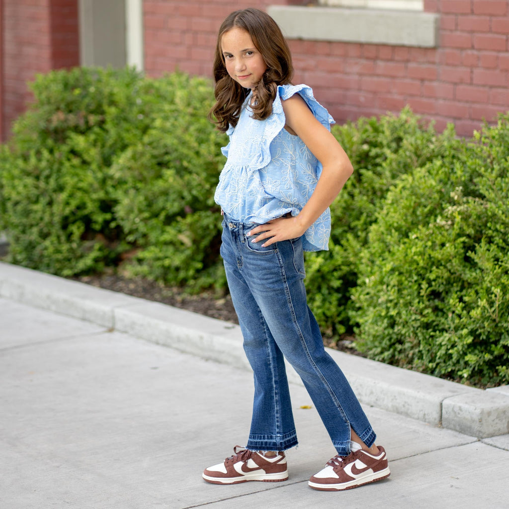 Kids Liza High Rise Cropped Flare